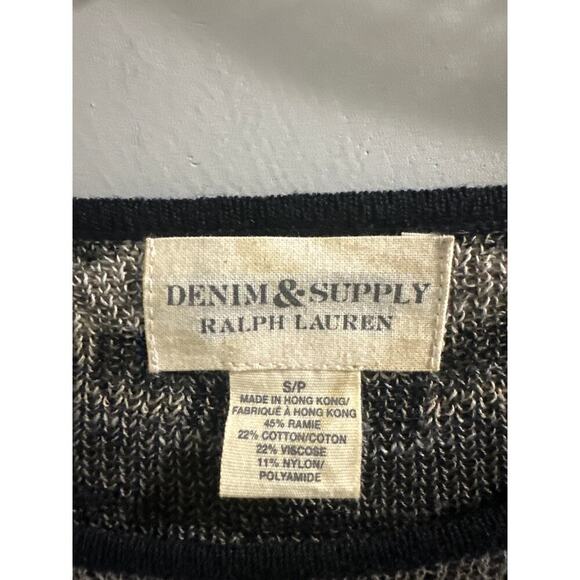 Denim & Supply Ralph Lauren Aztec Southwestern Thin Knit Sweater Size Small - Picture 3 of 5